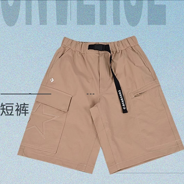 匡威夏季男子梭织工装短裤运动裤