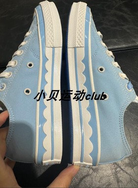 Converse匡威1970S女款蓝色趣味冰激凌运动休闲低帮帆布鞋A10948C