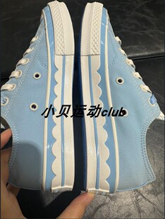 Converse匡威1970S女款蓝色趣味冰激凌运动休闲低帮帆布鞋A10948C