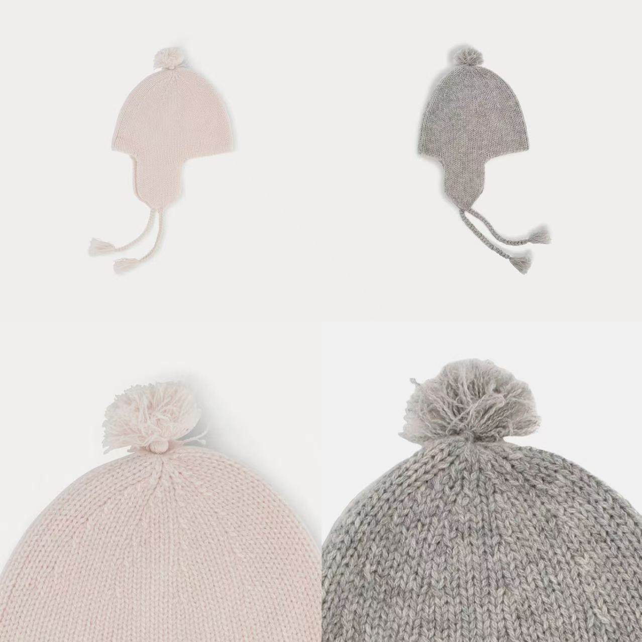 Bonpoint套头帽针织保暖毛线帽