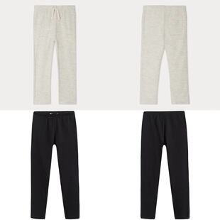 休闲风格 保暖纯色内搭长裤 25秋冬儿童打底裤 4z现货Bonpoint童装