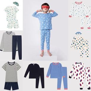家居服亲肤 25春夏男童纯棉睡衣套装 现货Petit Bateau童装