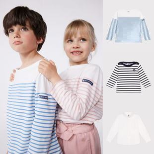 T恤圆领条纹男童 25春夏长袖 现货Petit Bateau童装