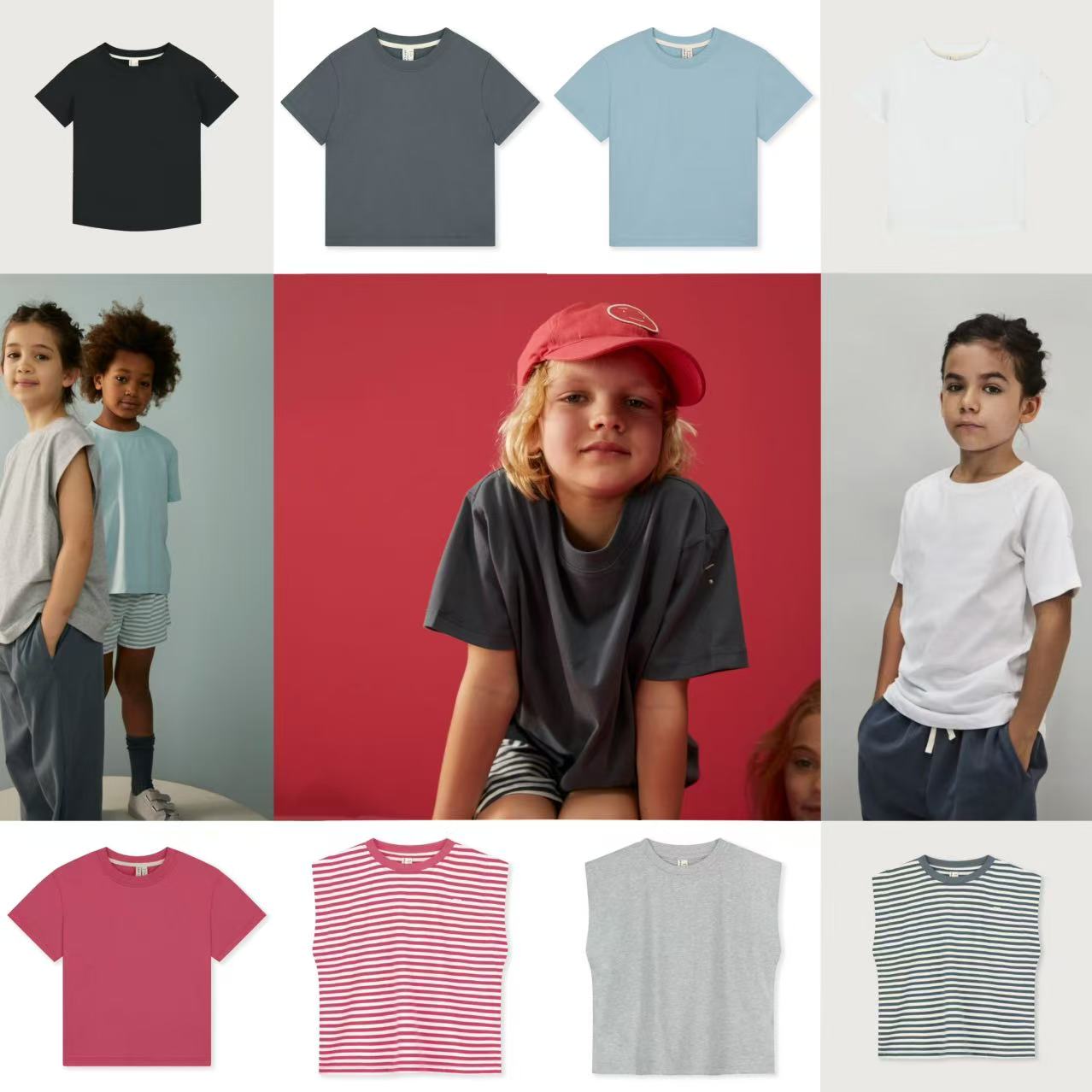 T恤短袖圆领有机棉纯色内搭