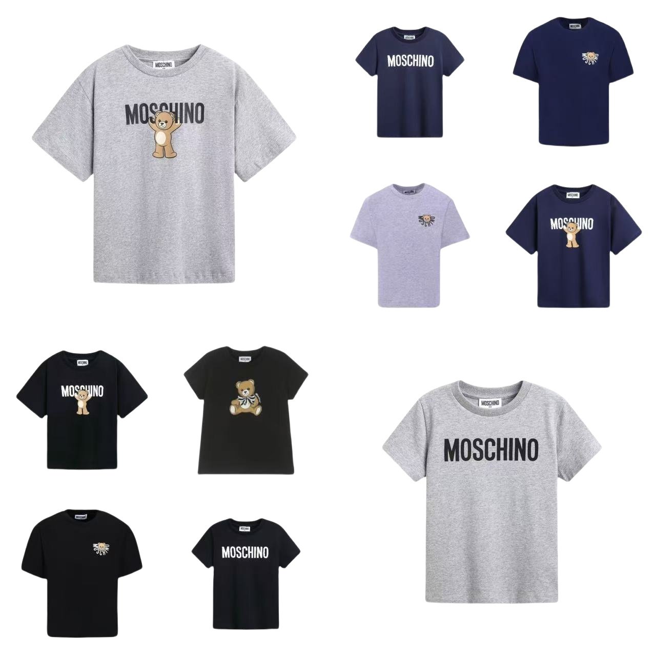现货moschino童装25秋冬儿童短袖上衣logo圆领套头T恤,童装/婴儿装/亲子装,T恤,淘宝优惠券,粉丝福利购,淘宝优惠卷