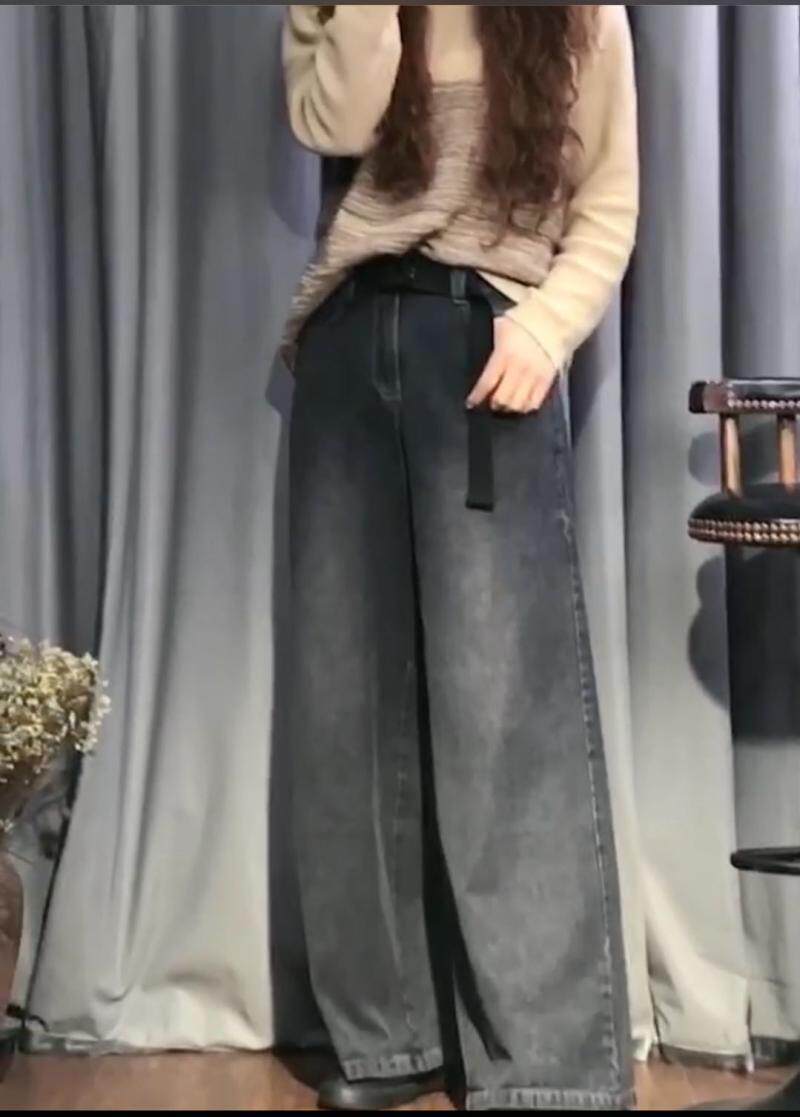 2021春夏牛仔女裤纯棉柔软阔腿大码直筒拖地裤高腰显瘦显腿长裤在类目 女装/女士精品, 牛仔裤中 - 来自Buy2taobao.com提供专业的淘宝代购服务