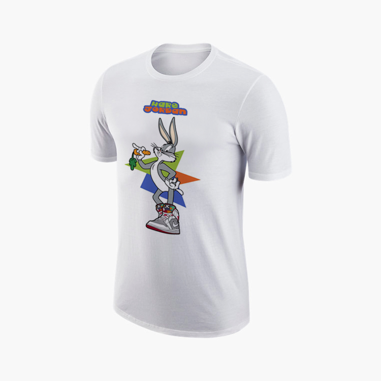 2017 summer SNEAKER Bugs Bunny hare pattern motion pure cotton Short sleeved Basketball leisure time run T-shirtin the Men's clothing, T-shirt  category - from Buy2taobao.com to provide professional Taobao agent buy service
