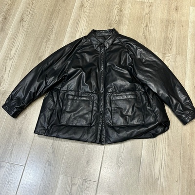 高档白鹅绒真皮中长款廓版羽绒服女冬新款植鞣绵羊皮宽松显瘦外套