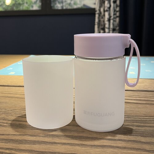 玻璃杯330ml480ml防烫隔热水壶套