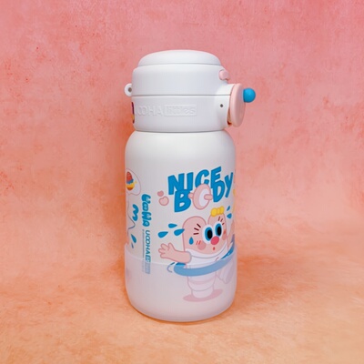 硅胶杯套悠哈UOOHA保温杯杯垫500ML水壶套学生吸管杯防滑套防摔
