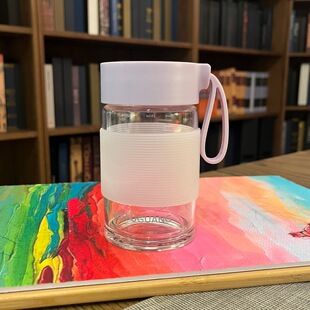 6.5cm7cm硅胶杯套玻璃水杯茶杯隔热防烫手学生办公保温杯防滑套