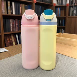 跨境硅胶OWALA保温杯套710ml24oz杯垫吸管杯透明防摔耐磨保护套