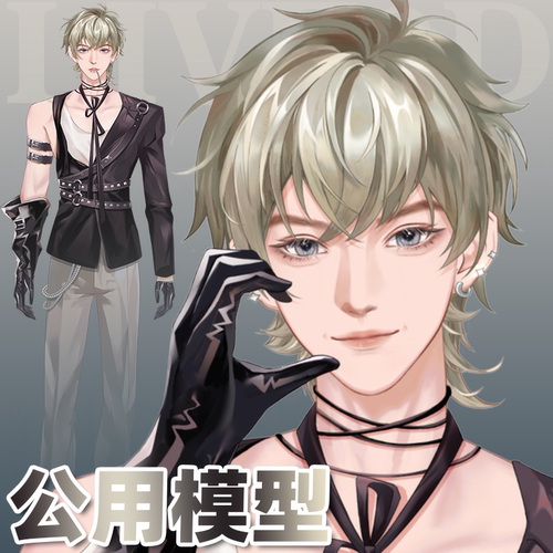 虚拟形象定制live2d虚拟主播公用成品模型男远程安装L032Zay