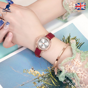 英国品牌坎戈尔袋鼠KANGOL全自动石英表女士手表学生防水-K636