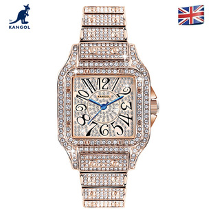 英国品牌坎戈尔袋鼠KANGOL全自动石英表女士手表学生防水 K656