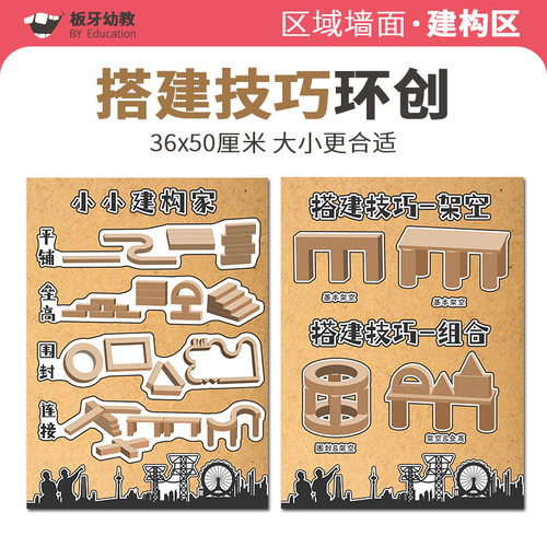 幼儿园环创建构区主题墙面装饰