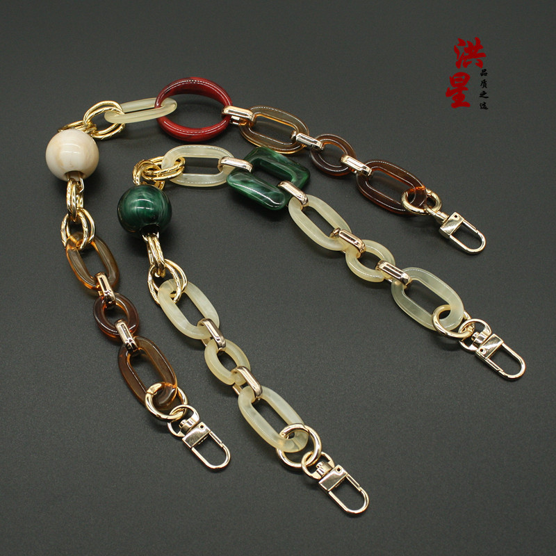 包链条彩色亚克力包包装饰链手挽