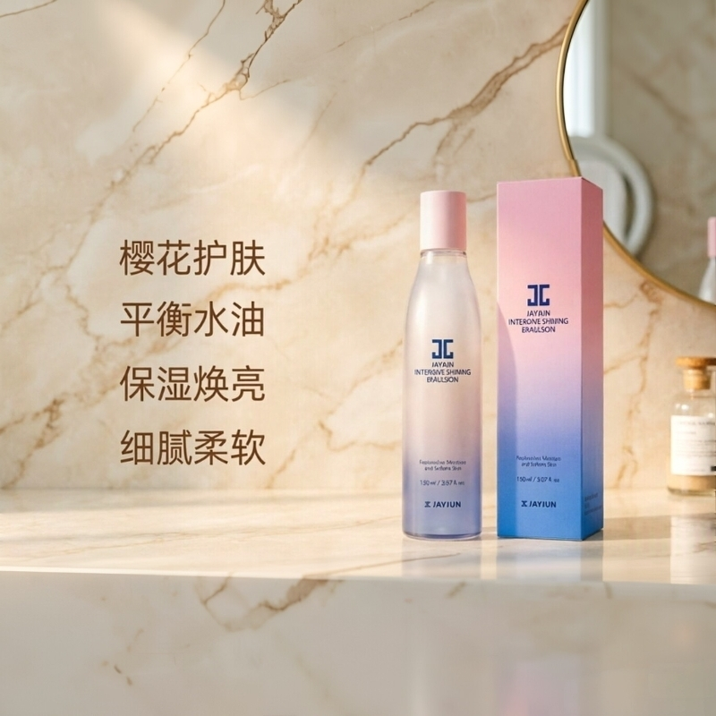 特价JAYJUN捷俊樱花乳液密集焕亮水光保湿乳补水滋润韩国原产正品