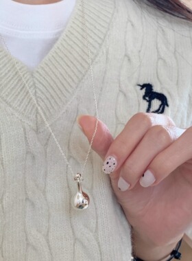 小酒壶吊坠酒瓶毛衣链轻奢高级感长项链韩版ins小众设计感慵懒风