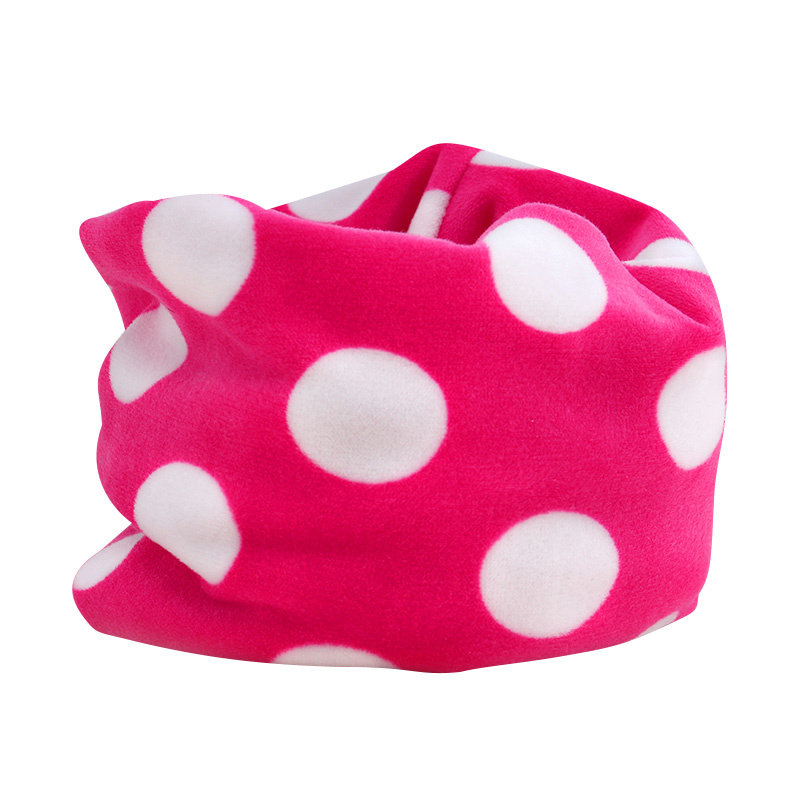 산호 벨벳 어린이 스카프 2019 가을 겨울 더블 레이어 양면 두꺼운 따뜻한  목 스카프 소녀와 소년