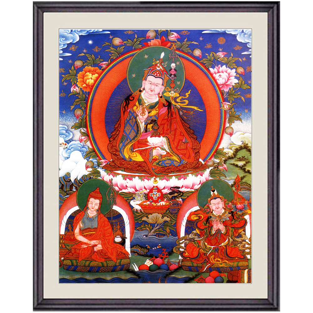 精品新款莲花生大士十字绣套件清晰印花不偏格简单易绣送绣图工具