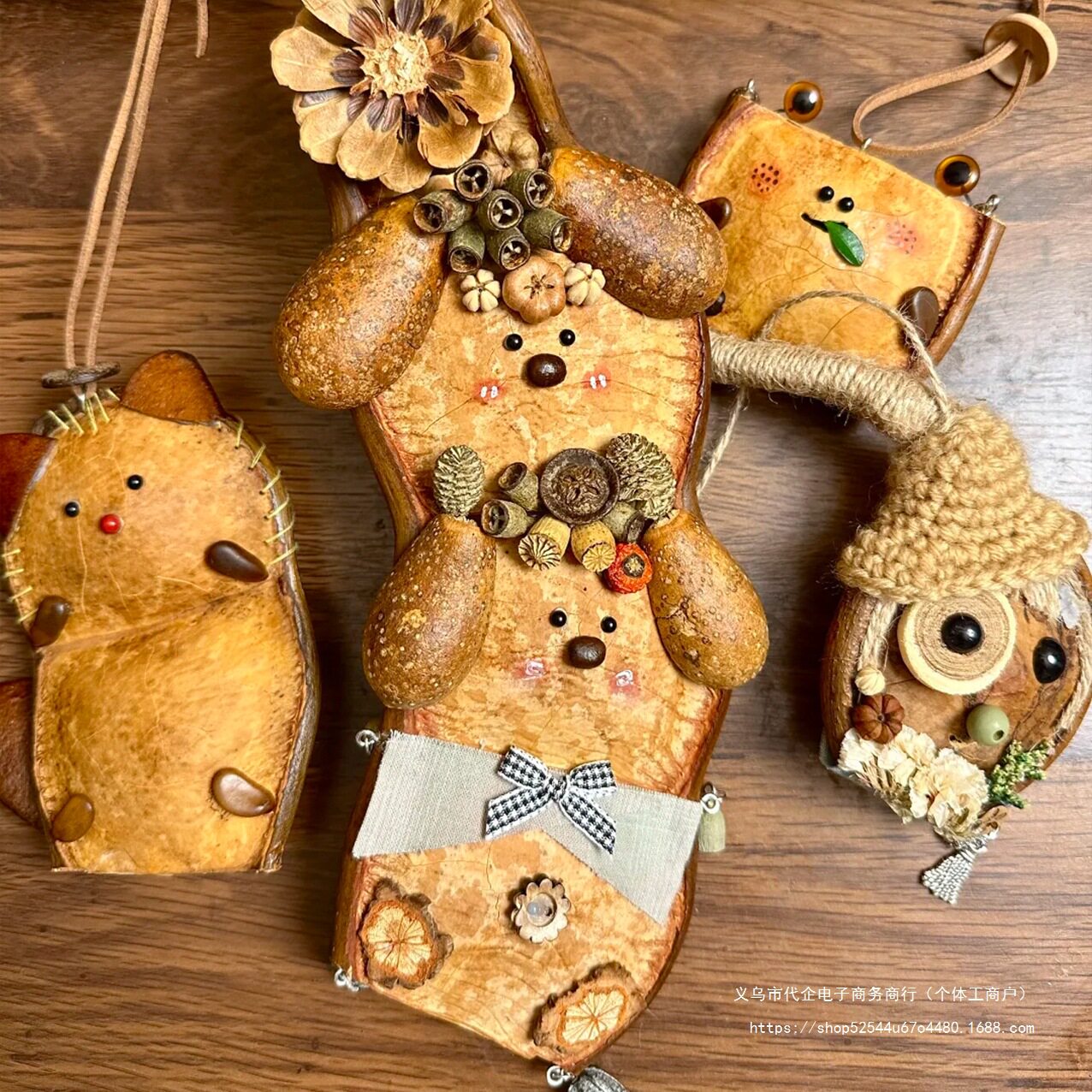 批发云南榼藤豆荚玩偶挂件手工平安豆挂饰吊坠标本摆件一件代发图片