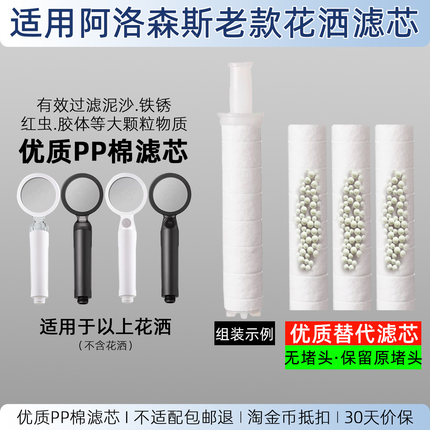 适配阿洛森斯老款花洒实惠过滤芯图片