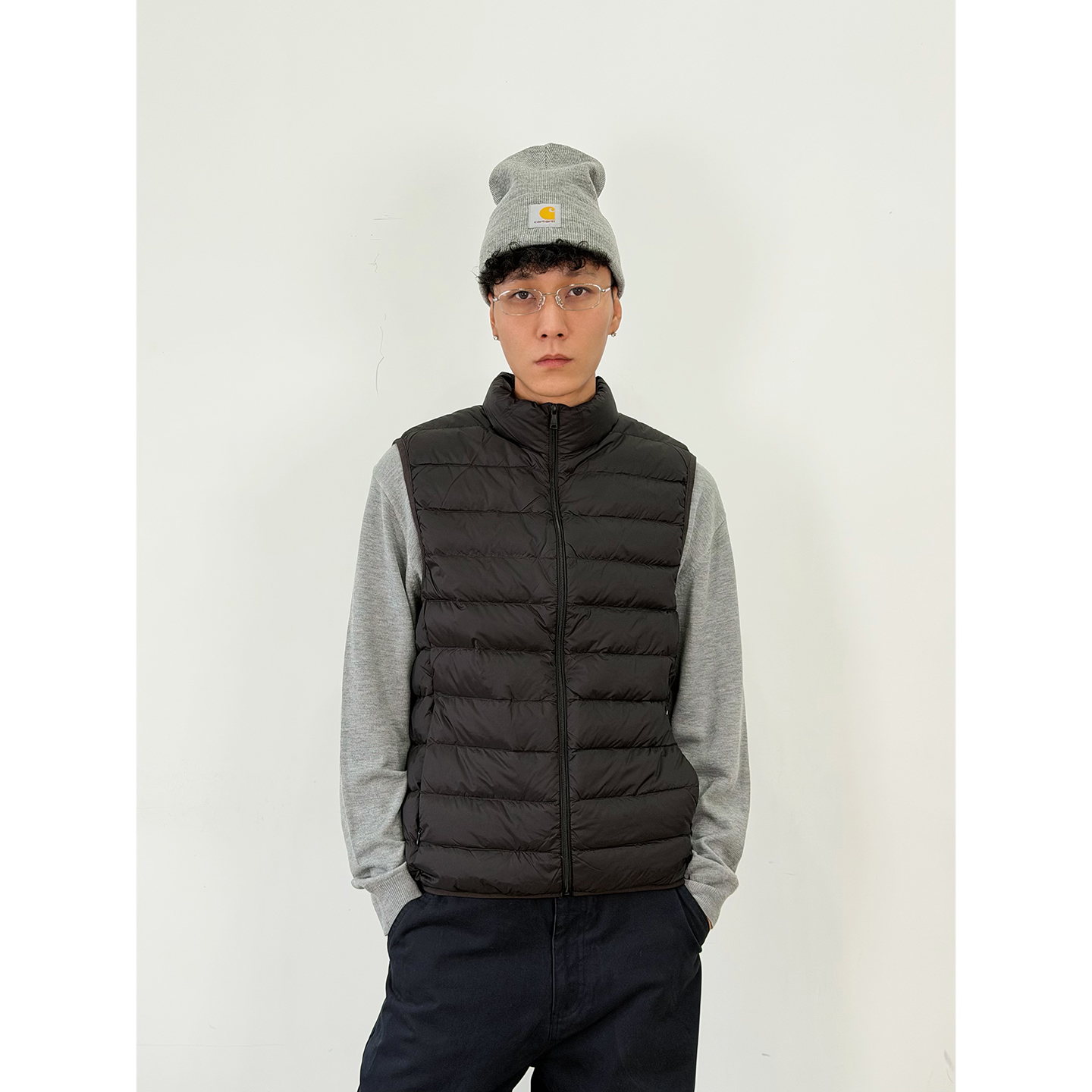 90白鸭绒轻量化排骨羽绒马甲