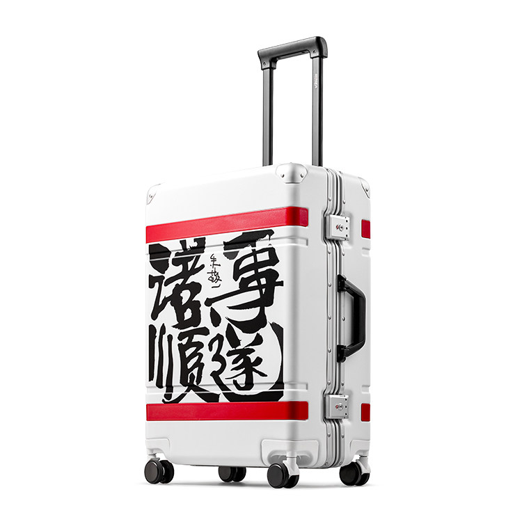 银座GINZA TRAVEL 朱敬一 书法联名系列旅行箱铝框箱万向轮9310款