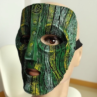 洛基面具变相怪杰THE MASK恶作剧之神舞会面罩万圣节头套脸谱全脸