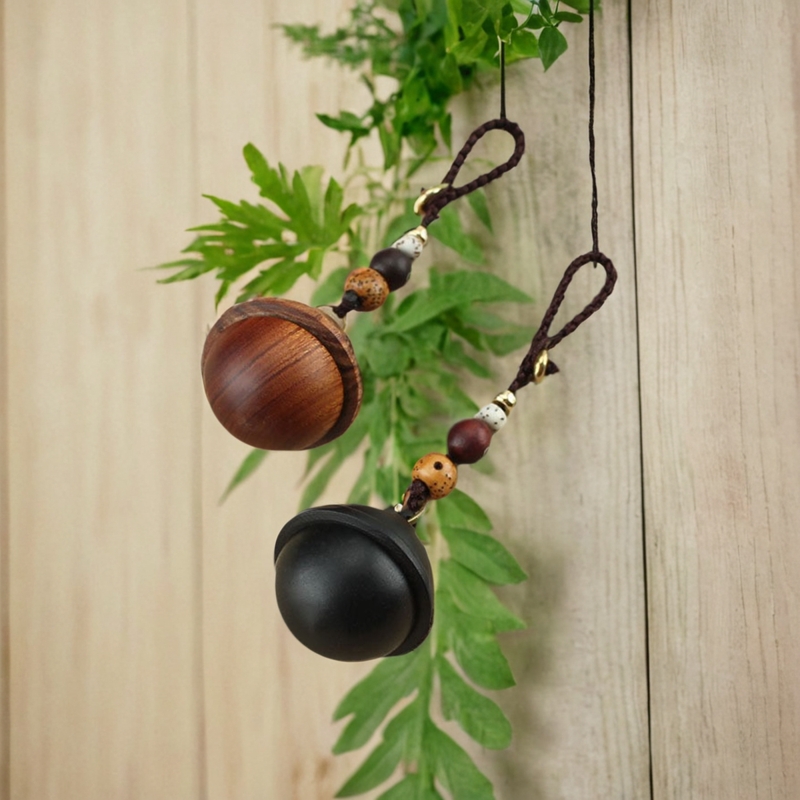 复古黑檀木宇宙银河系钥匙扣