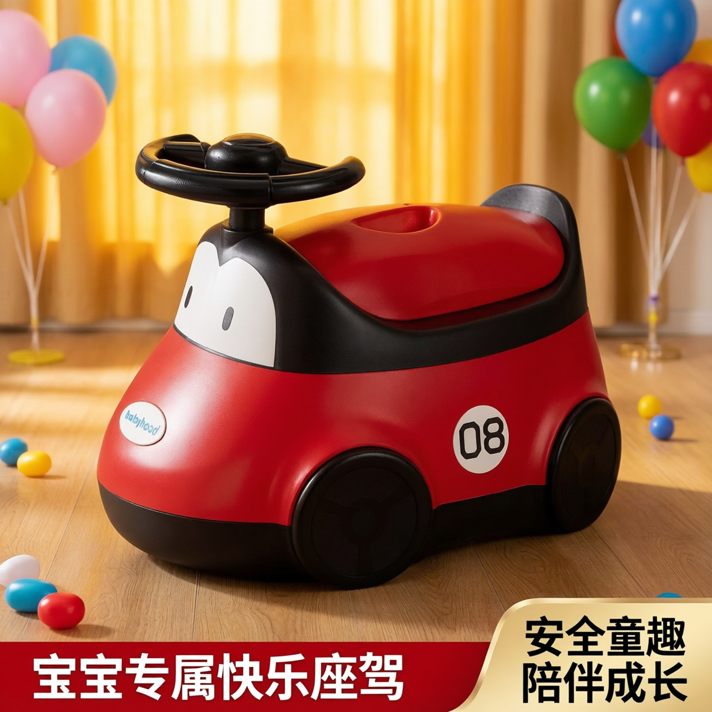 喜庆子孙桶结婚卡通婚庆红桶陪嫁喜桶宝宝儿童卡通出嫁实用桶红色