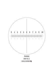目镜测微尺分划板校正板标准板玻璃尺奥林巴斯尼康显微镜适用