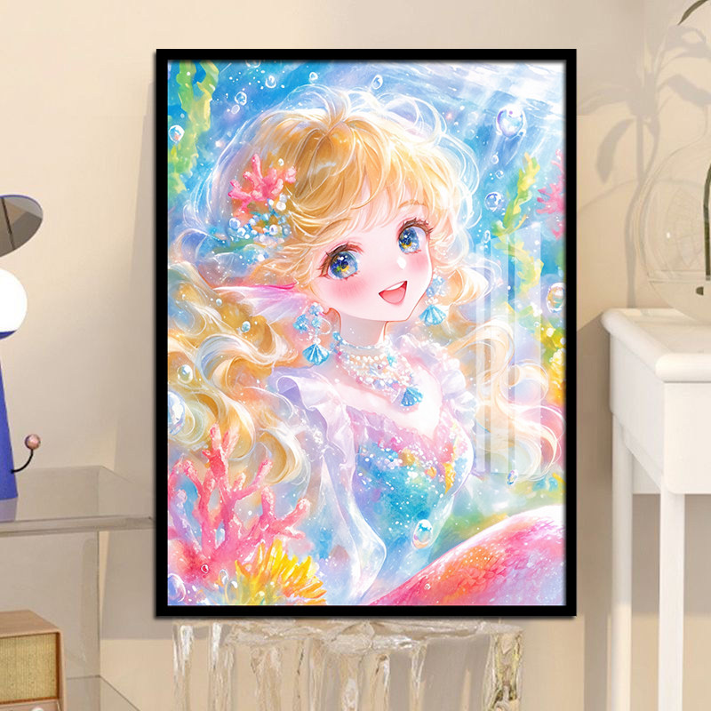 人鱼公主钻石画美人鱼海的女儿