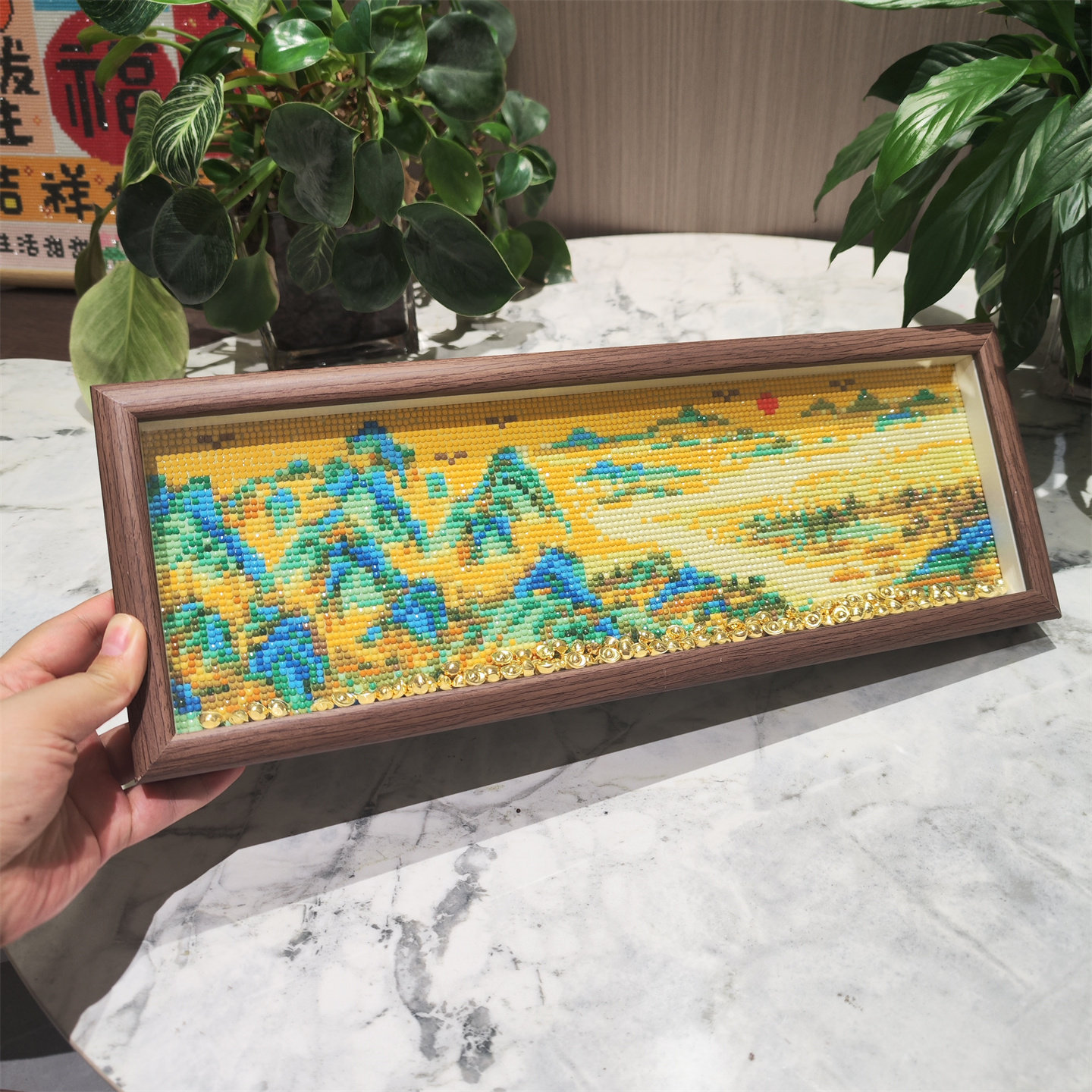 盛世江山图【送画框】中式山水千山风景钻石画2026新款手工钻石绣