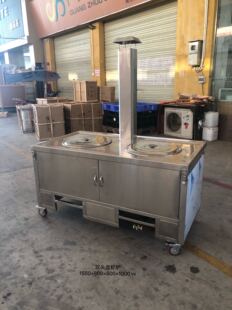 湖南龙虾车商用双层卤虾车隔热防烫不锈钢摆摊小吃车单桶双桶推车