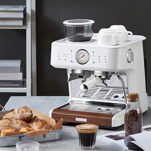 Petrus/柏翠 PE3899双锅炉意式全半自动咖啡机家用奶泡机研磨一体