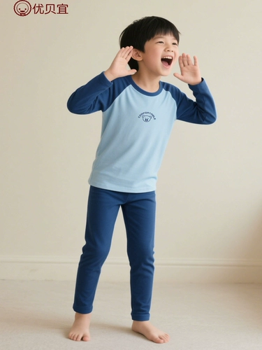 Бархатный удерживающий тепло детский комплект, нижнее белье, термобелье для мальчиков, зимняя пижама