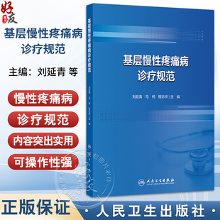 基层慢性疼痛病诊疗规范 刘延青 马柯 程志祥 主编 可作为培训项目专用教材 临床医学 培训教材 9787117381888 人民卫生出版社