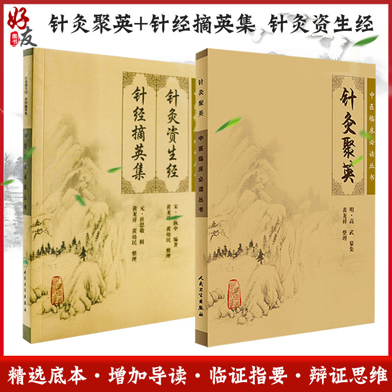 全2册 针灸聚英+针经摘英集 针灸资生经 2本套装 中医临床必读丛书 中医临床各科医生参考书籍 人民卫生出版社