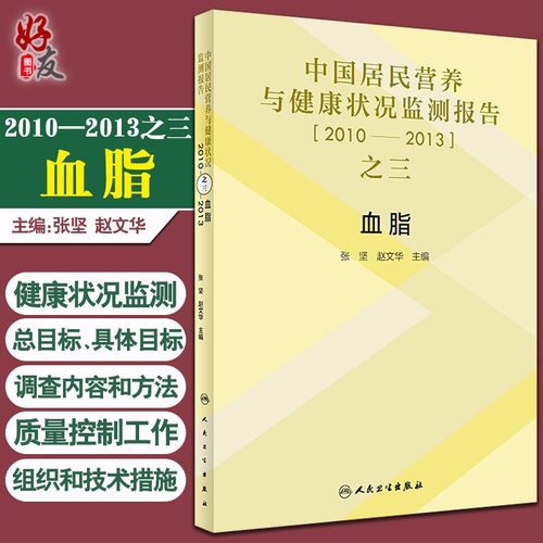 现货速发 中国居民营养与健康状况监测报告之三 2010-2013 血脂 张坚 赵文华 主编 高血脂病 人民卫生出版社9787117294454 - 封面