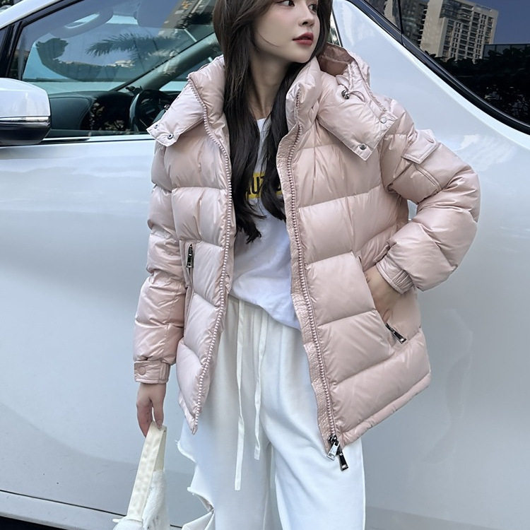 M家蒙家羽绒服女冬季2025新款maire加厚经典玛雅亮面高端鹅绒外套