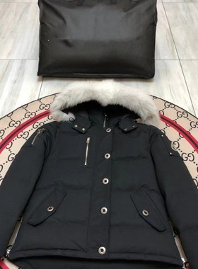 Winter Fox Fur Hooded 3Q Down Jacket Women  Palm Moose