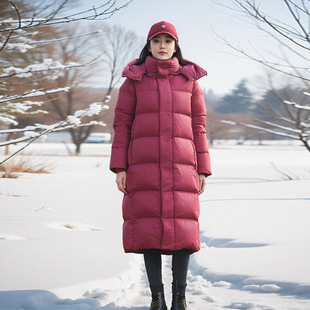 中戏羽绒服校服艺考2025男女过膝加长90安心绒极寒保暖防寒加长款