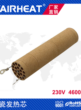 伟热电器4600W广告喷绘陶瓷加热芯进口加热丝吹热风焊芯220V
