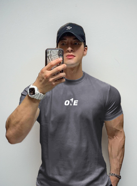 MCPW 透气短袖简约健身T恤上衣运动男圆领夏季训练服220913D