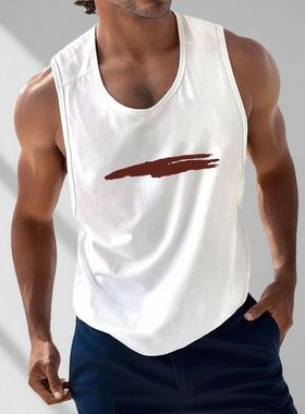 MCPW 夏季背心男运动休闲上衣透气t恤训练无袖健身衣服250222A