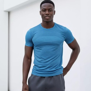速干上衣透气休闲跑步圆领美式 运动T恤男短袖 健身训练服 夏季 MCPW