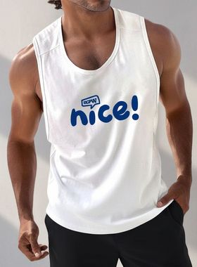 MCPW 背心男运动休闲上衣坎肩透气夏季训练健身衣服打底衫240315G