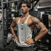 MCPW 工字健身背心男吸汗运动t恤肌肉撸铁训练无袖 上衣250412A